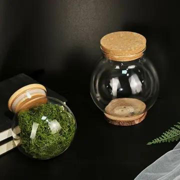 Round Glass Jars Wide Mouth Glass Food Bottle 500ml 800ml 1500ml-E