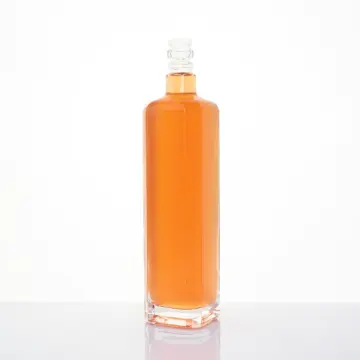 Custom Vodka Tequila Glass Bottles 500ml Heavy Bottom -E