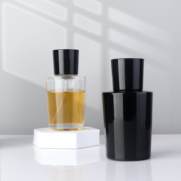 Black perfume glass bottle 50ML, 75ML-L