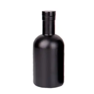 Best Matte Black Glass Liquor Bottle 500ml 750ml-E