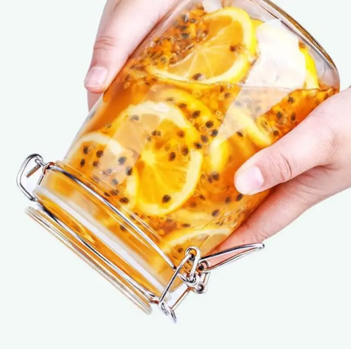 glass jars with lids