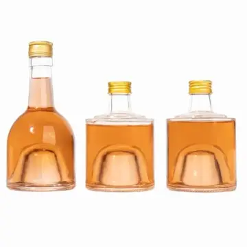 250ml Clear Vodka Whisky Glass Liquor Bottles -I-1