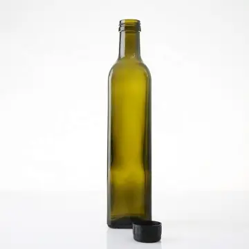 Olive Green Glass Camellia Oil Bottle 250ml 500ml 750ml 1000ml -I