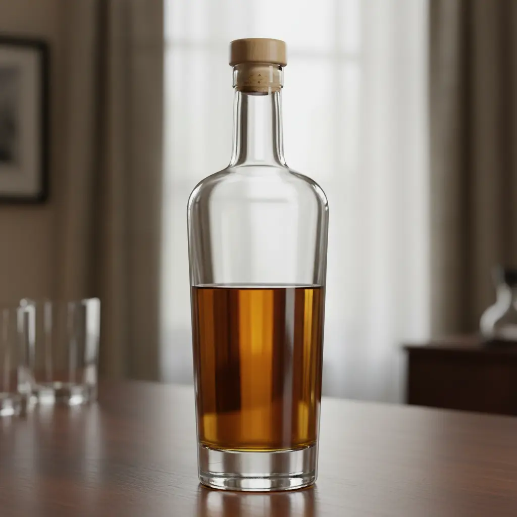 Flint Glass Bottle For Alcoholic Beverages