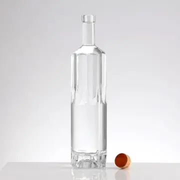 Elegant Decorative Glass Bottle for Liquor & Beverage Storage